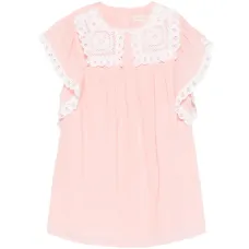 Платье Haida с кружевной вышивкой и рукавами с рюшами