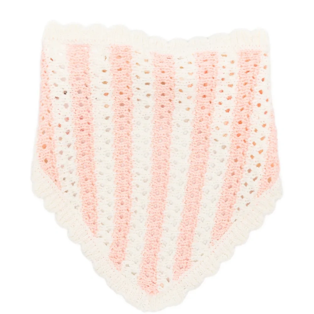 Полосатый ободок с фигурной отделкой