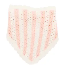 Полосатый ободок с фигурной отделкой