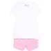 Комплект с шортами и принтом в виде сердечек