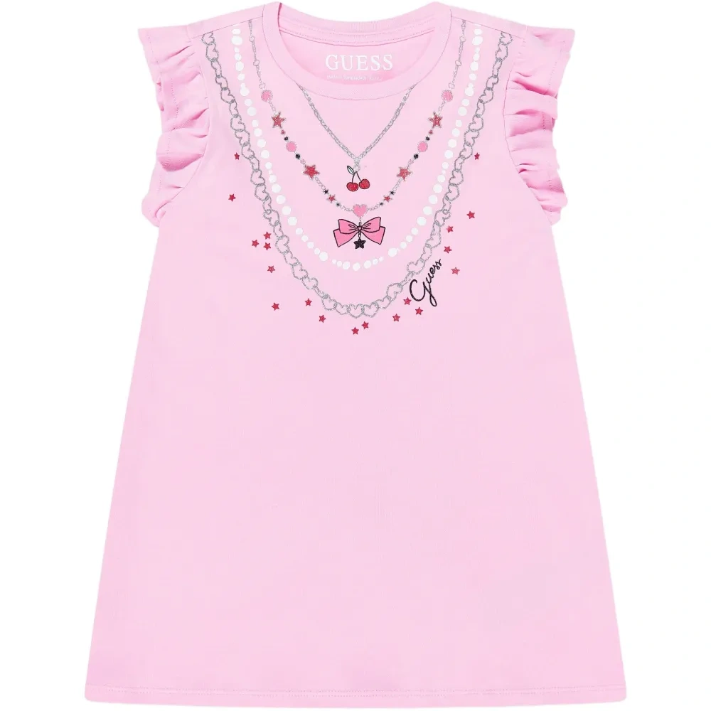 Платье с принтом ожерелья