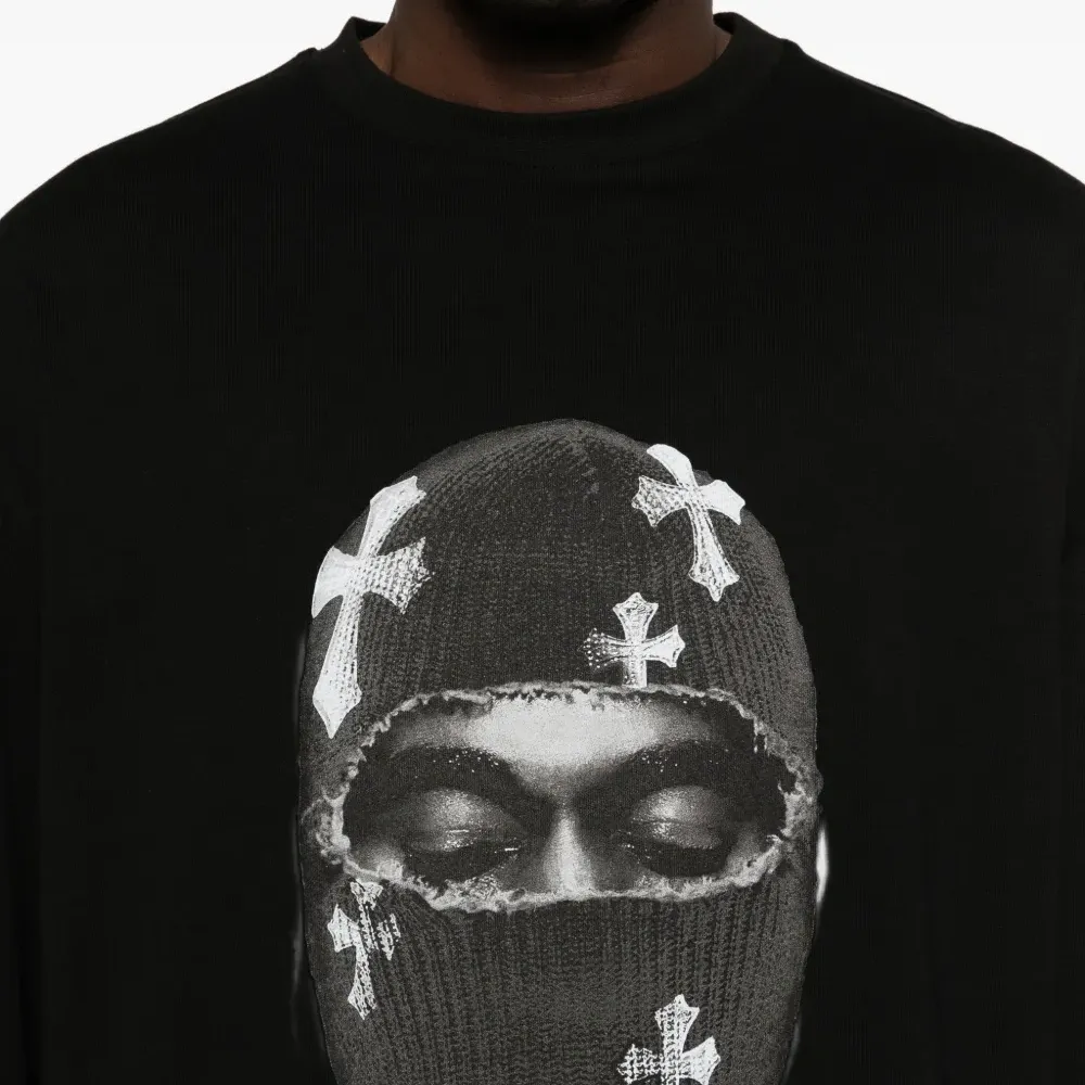 Свитшот с круглым вырезом и принтом Mask Crosses