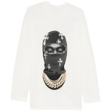 Свитшот с круглым вырезом и принтом Mask Crosses