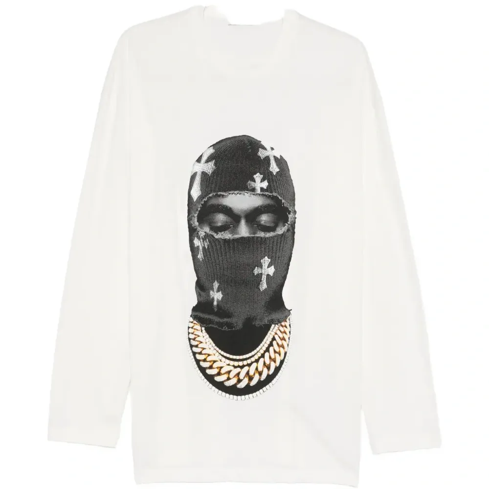 Свитшот с круглым вырезом и принтом Mask Crosses
