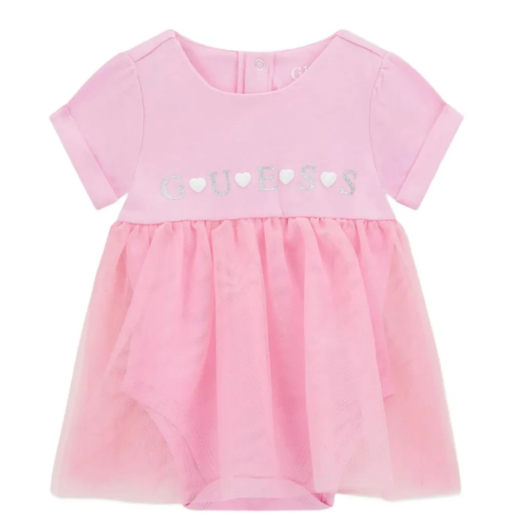 Платье из тюля с принтом логотипа