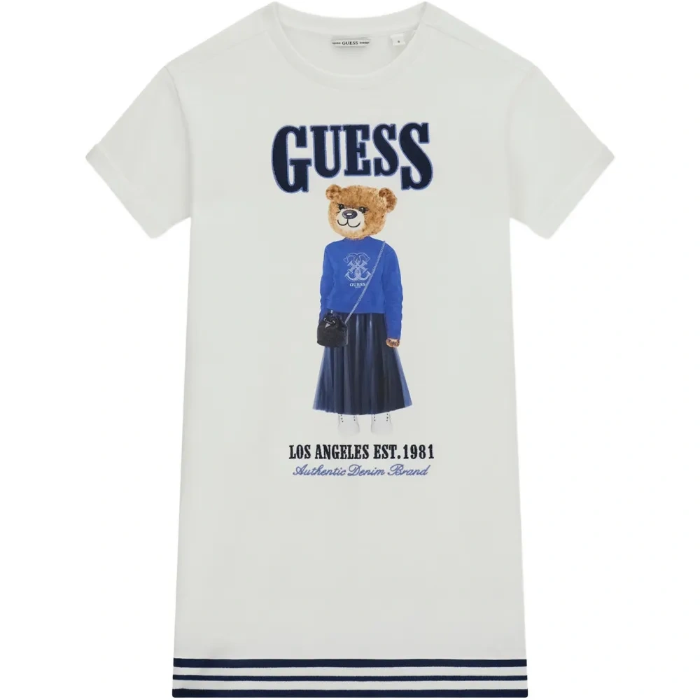 Платье-футболка с принтом медведя