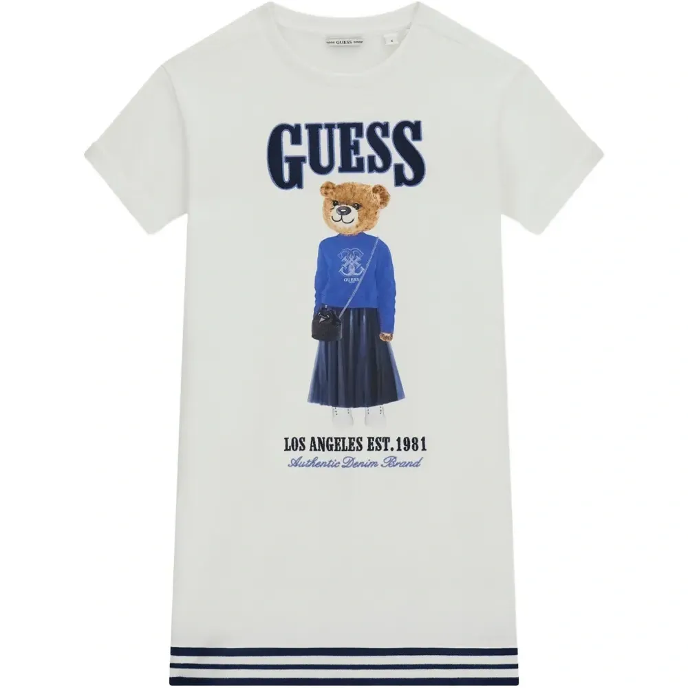 Платье-футболка с принтом медведя