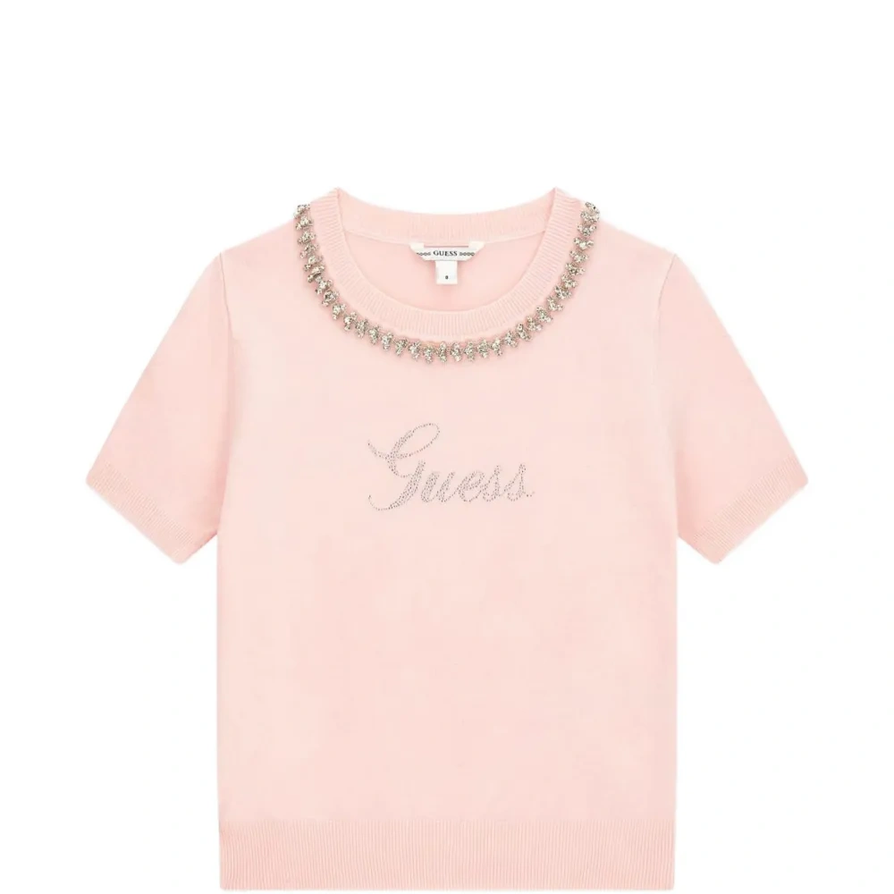 Футболка, украшенная стразами