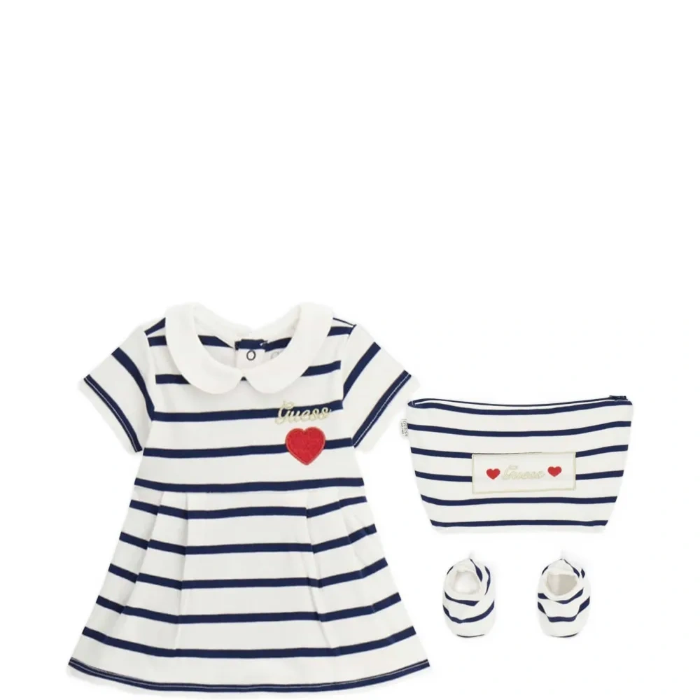 Комплект с полосатым платьем