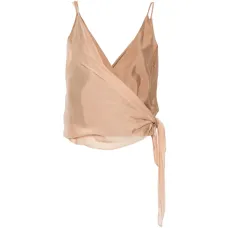 Топ с V-образным вырезом и завязками