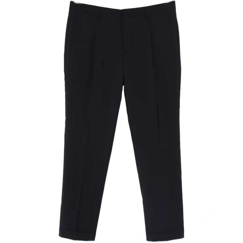 Брюки с манжетами на швах