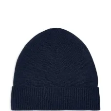 Классическая вязаная шапка в рубчик