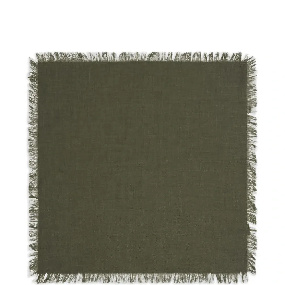 Твиловый платок с бахромой