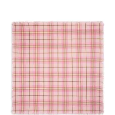 Клетчатый шарф с бахромой