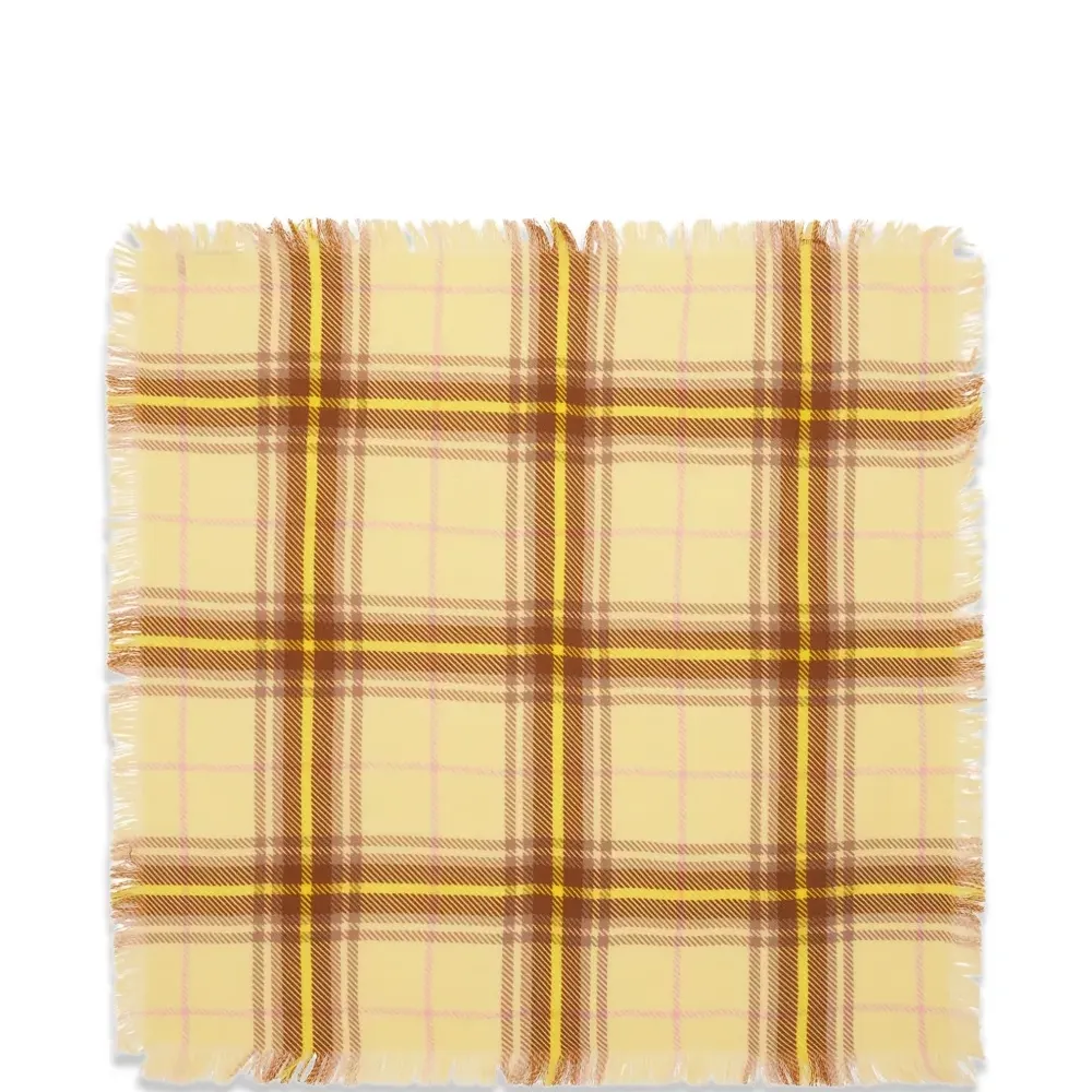 Твиловый шарф с бахромой