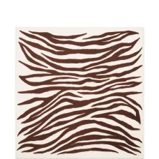 Платок квадратной формы с зебровым принтом