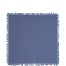 Платок-косынка из саржи с бахромой