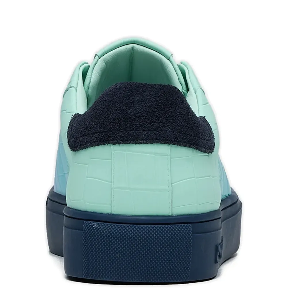 Кроссовки с тиснением под крокодила