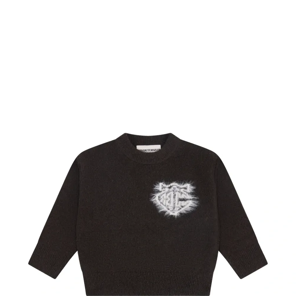 Свитер с круглым вырезом