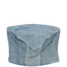 Джинсовый топ на молнии