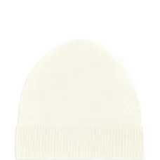 Шерстяная вязаная шапка с ребристой фактурой