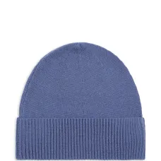 Шерстяная вязаная шапка с ребристой фактурой