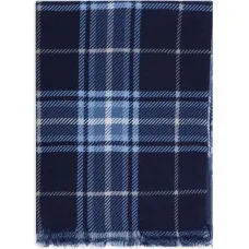 Шарф с бахромой в тартан