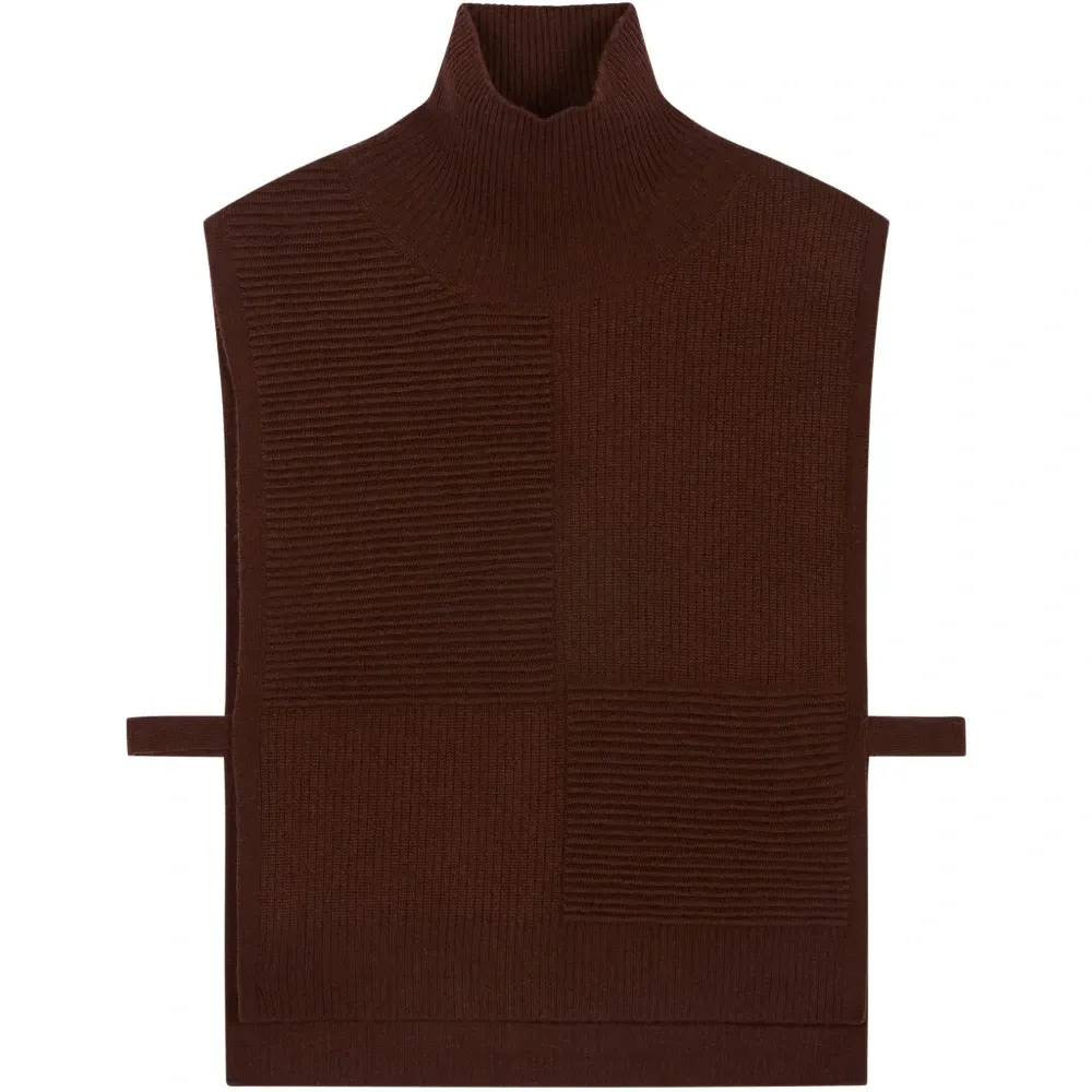 Вязаный топ в оттоманском стиле с боковыми завязками