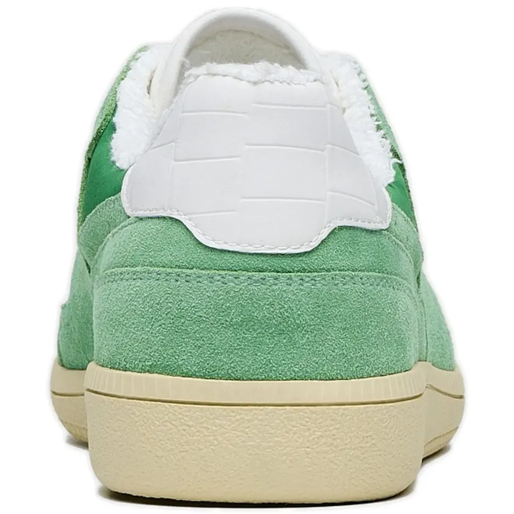 Кроссовки с лохматыми замшевыми вставками