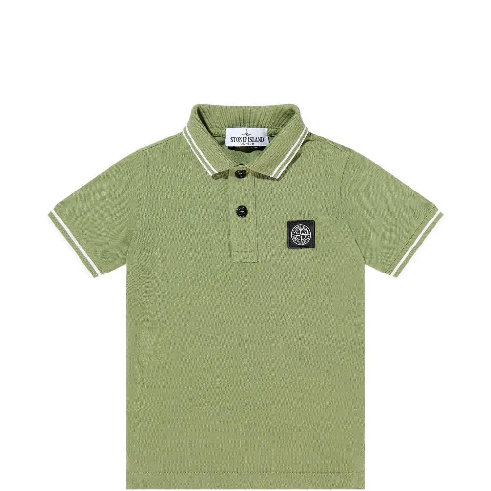 Поло с полосатой отделкой