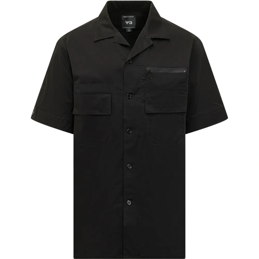 Черная рубашка с карманом