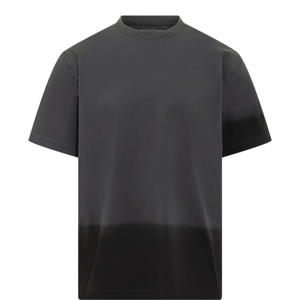 Футболка с эффектом дип-дай и короткими рукавами