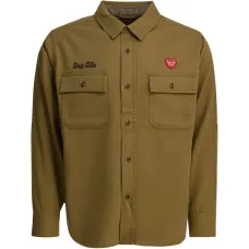 Рабочая рубашка-куртка с вышивкой