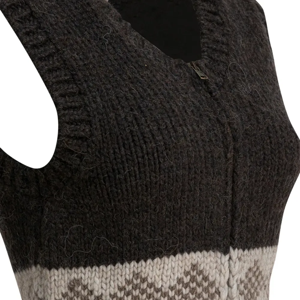 Жилет на молнии с жаккардовым узором