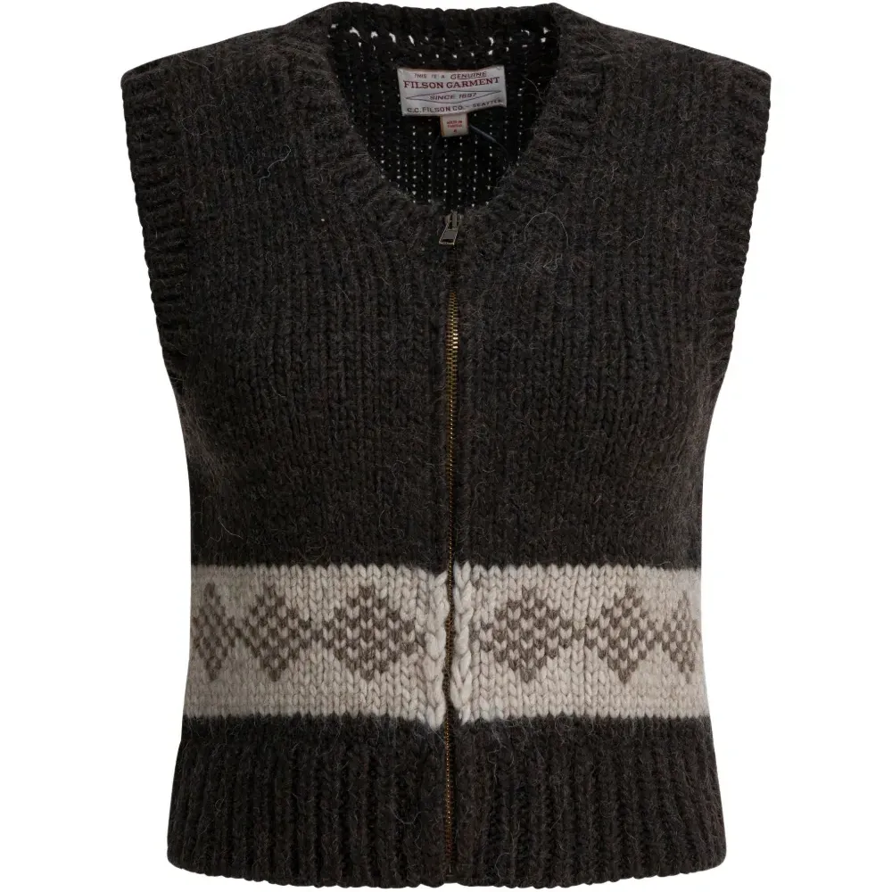 Жилет на молнии с жаккардовым узором