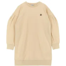 Платье-свитшот с плиссированными рукавами