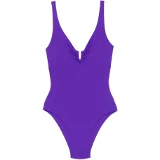 Слитный купальник с аппликацией