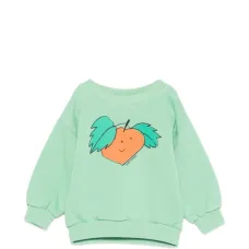 Графический топ мандаринового цвета Графический топ мандаринового цвета