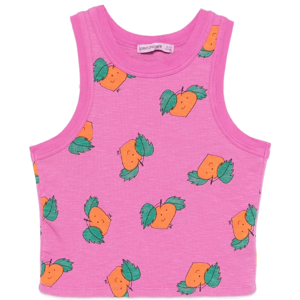 Топ с принтом мандаринов