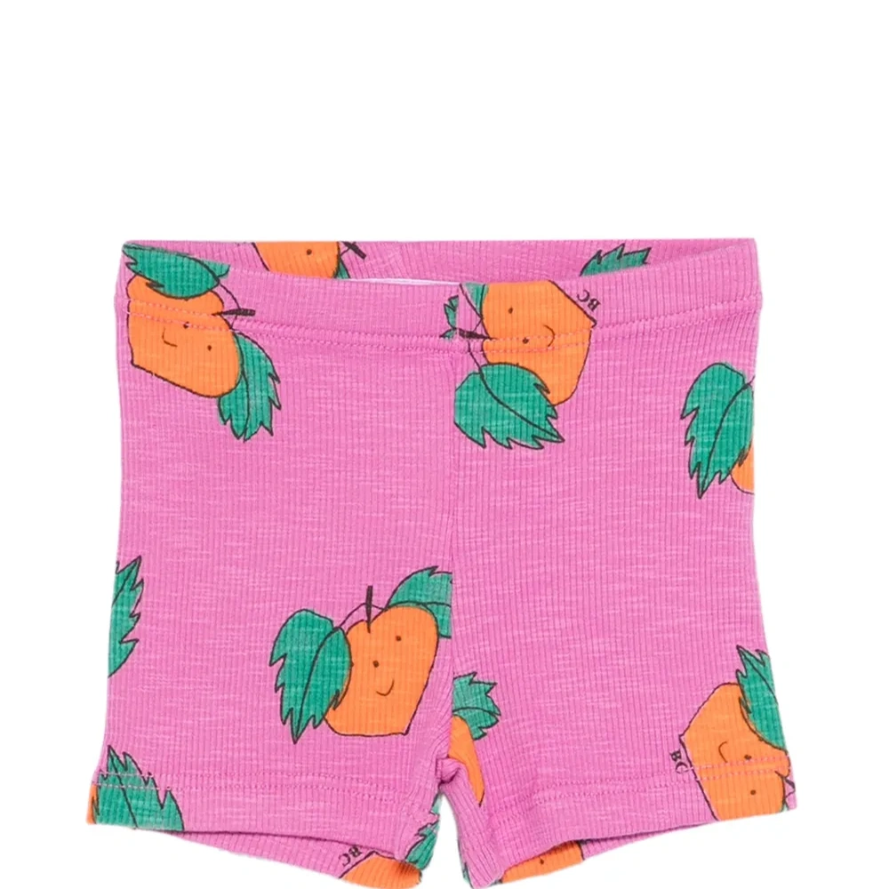 Рифлёные брюки с принтом