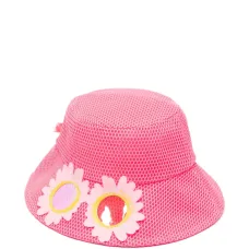 Шляпа с аппликацией в виде цветов