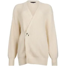 Кардиган из рубчатого трикотажа на пуговицах