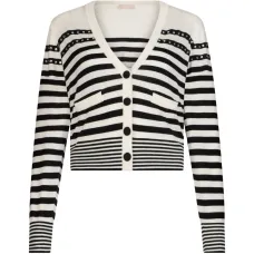 Кардиган в полоску с украшениями из страз Кардиган в полоску с украшениями из страз