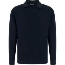 Рифленый свитер с открытым воротом