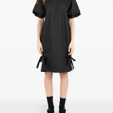 Платье миди с объемными рукавами Osaka