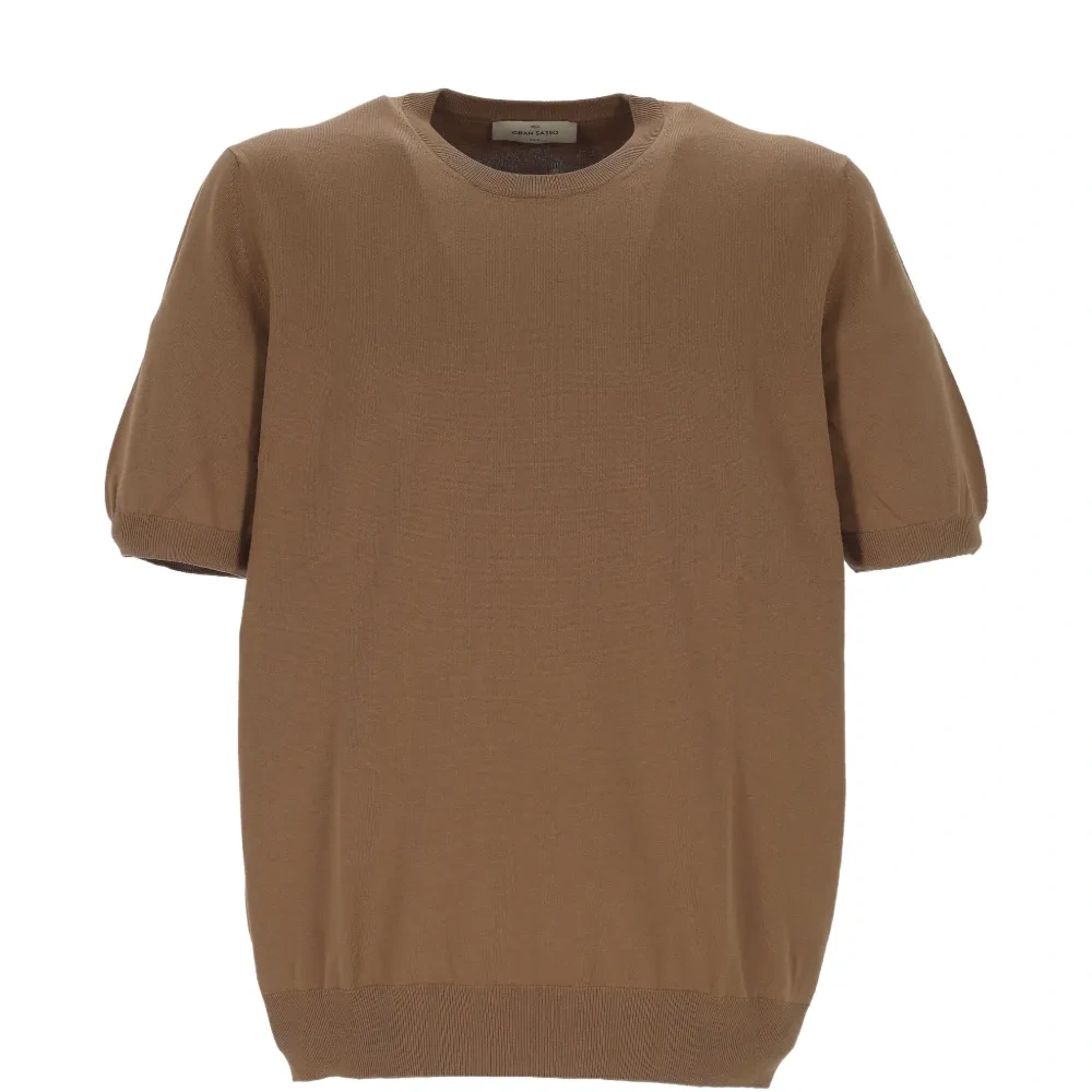 Вязаная футболка с короткими рукавами