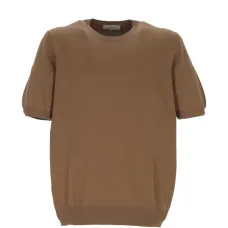 Вязаная футболка с короткими рукавами Вязаная футболка с короткими рукавами