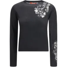 Футболка с кружевной аппликацией Футболка с кружевной аппликацией