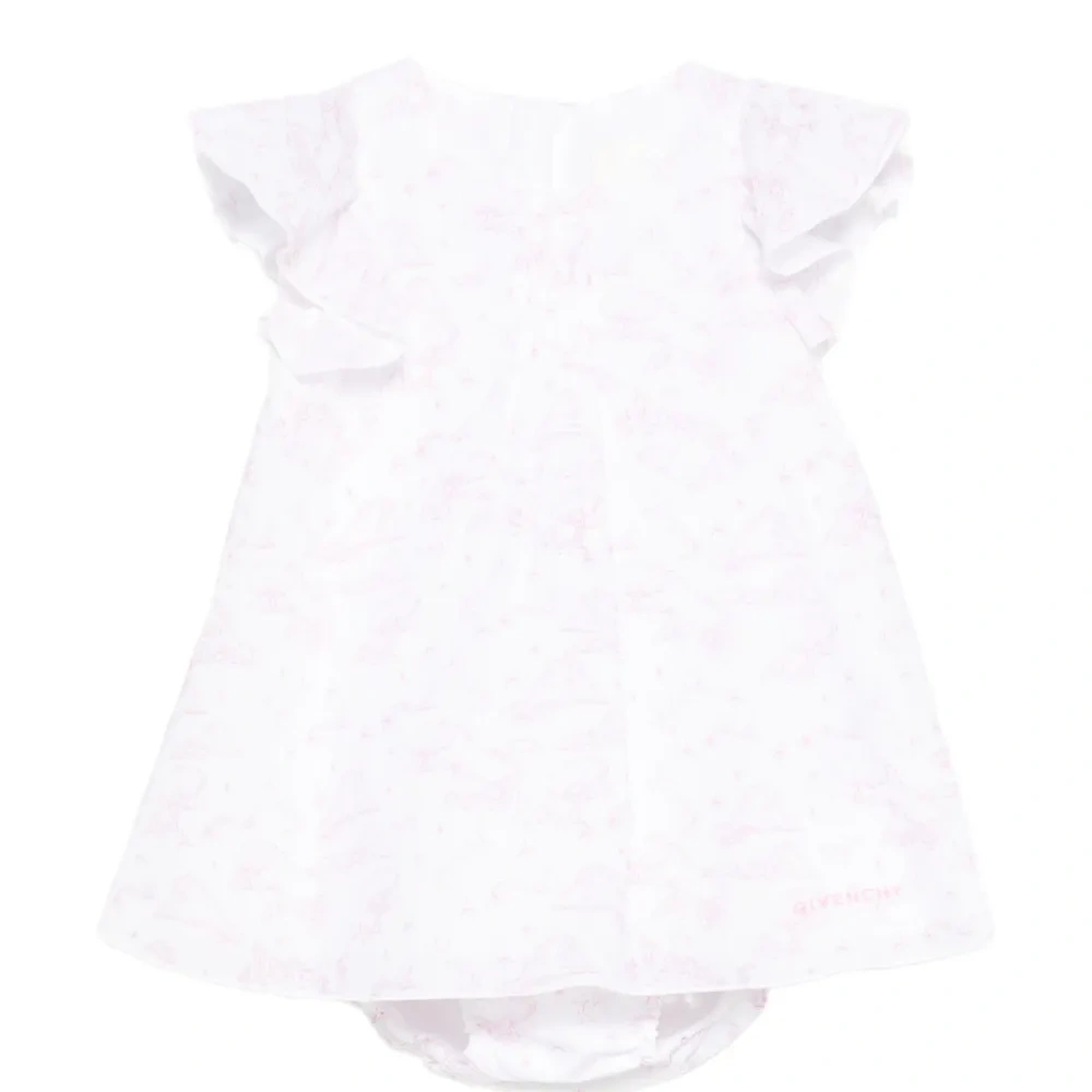 Комплект с платьем с воланами на рукавах