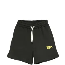 Шорты с принтом-логотипом и кулиской